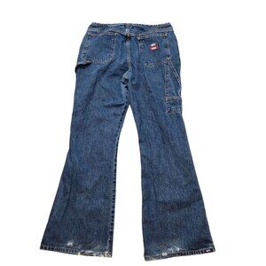 Y2K Bongo Vintage Carpenter Flare Jeans Juniors Size 13 Mid-Rise 30x32 Denim